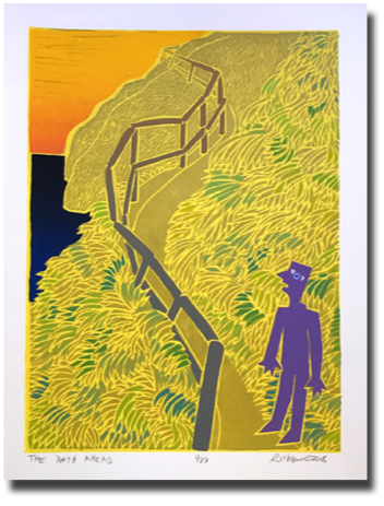 The Path Ahead
linocut/screenprint
11.5" x 8.5" unframed
$350 unframed The Path Ahead
linocut/screenprint
11.5" x 8.5" unframed
$350 unframed